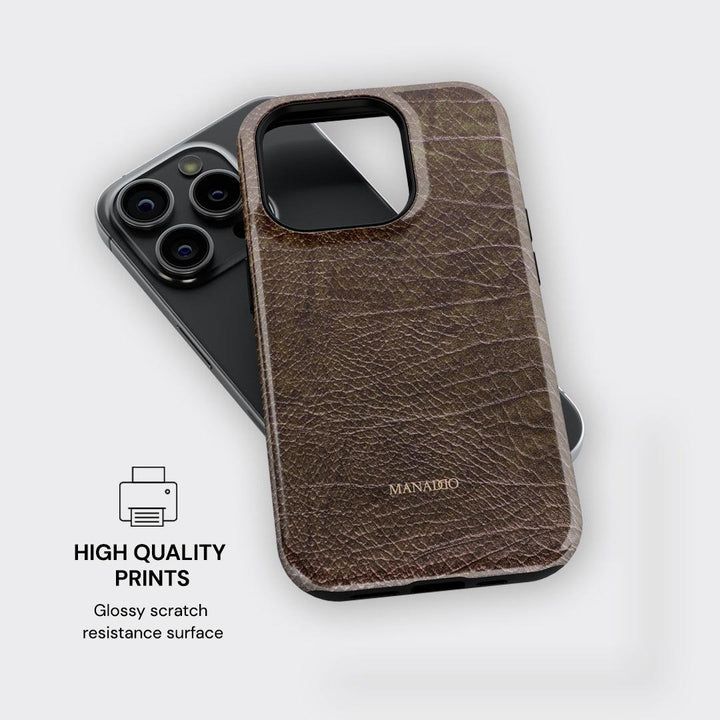 Durable Dual-Layer Bison Bliss Case