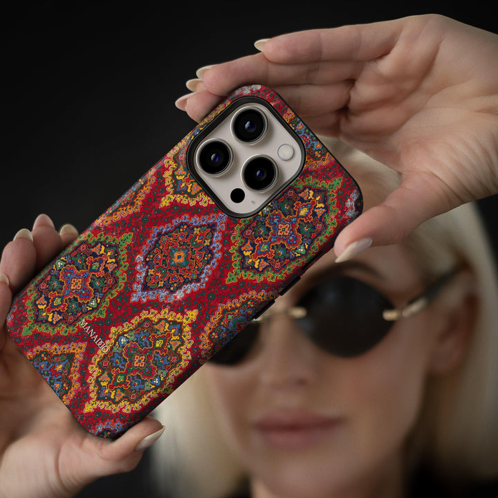 Crimson Medallion Phone Case