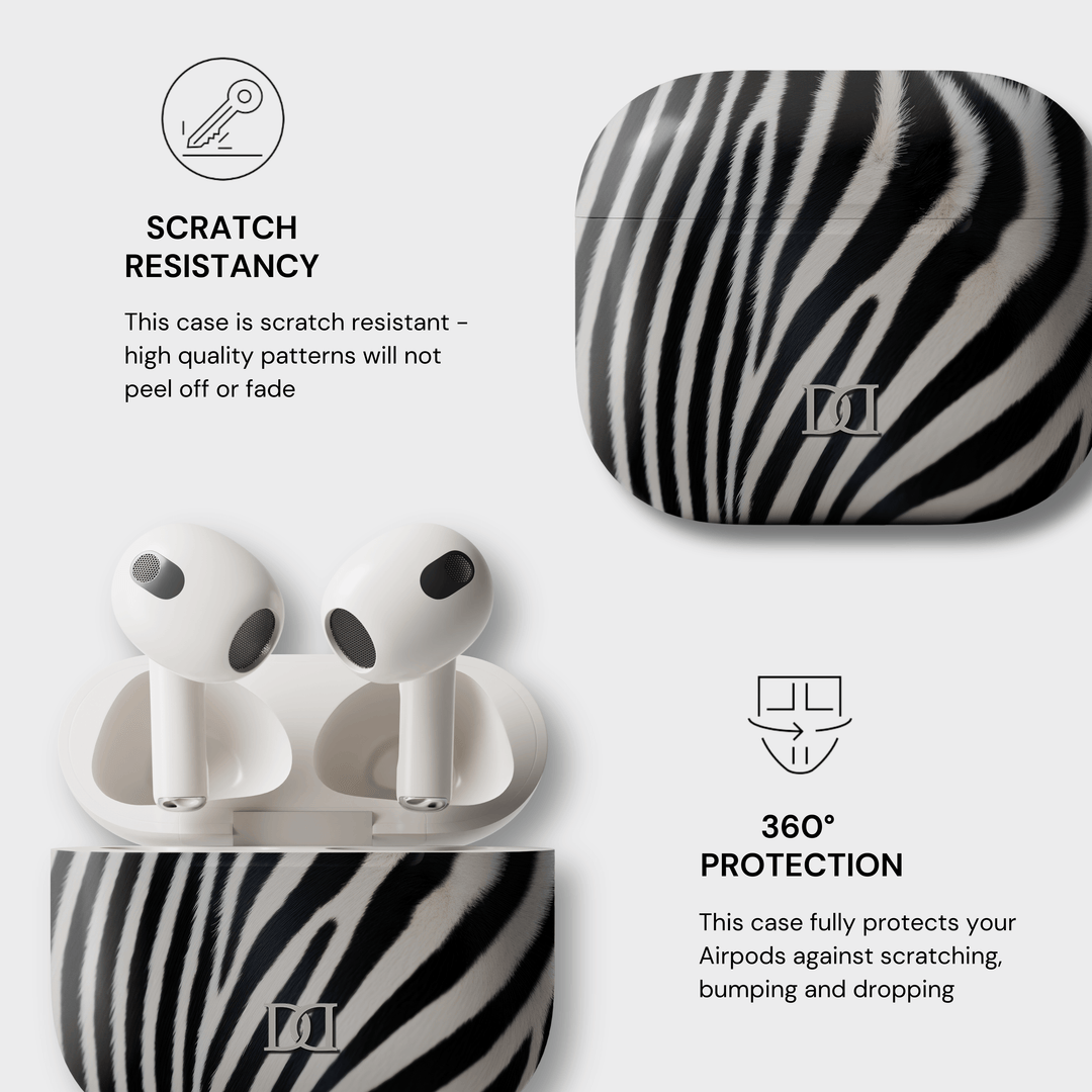 Wild Zebra AirPods Case - Manaddo